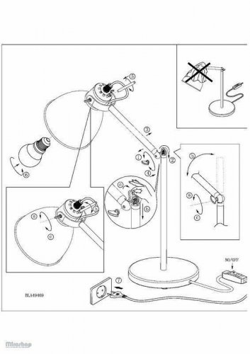 Настільна лампа Eglo 49469 Priddy (82694) 