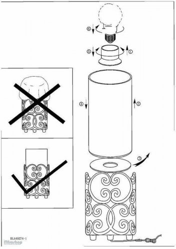 Настільна лампа Eglo 49274 Cardigan (74500)