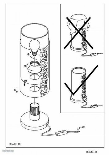 Настільна лампа Eglo 89116 Almera (35257)