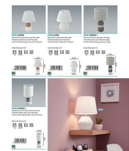 Настольная лампа Eglo 97098 Sorita 2 (96168)