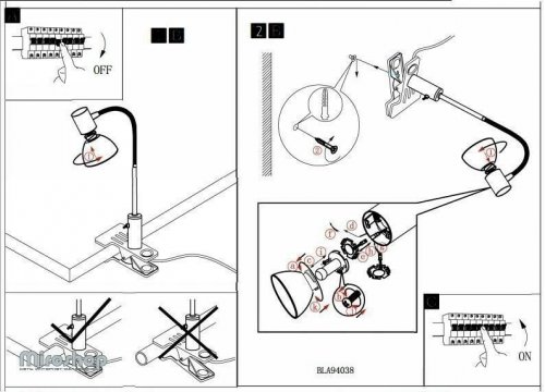 Настільна лампа Eglo 94038 Glossy 1