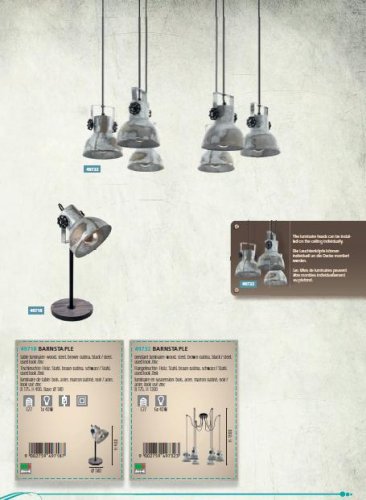Настільна лампа Eglo 49718 BARNSTAPLE (26172)