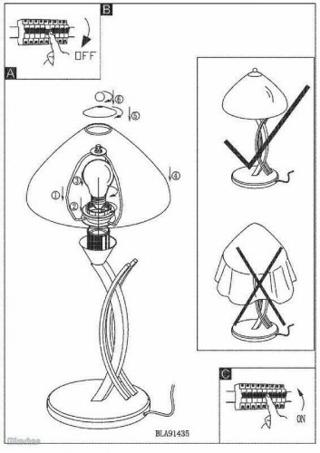 Настільна лампа Eglo 91435 Vinovo (42249)