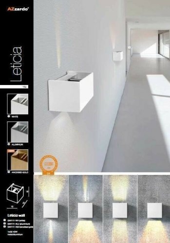Бра Azzardo AZ0951 Leticia (white) (GM1111-WH) (15823)