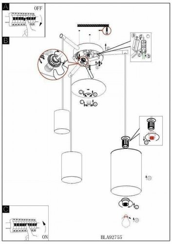 Светильник подвесной Eglo 92755 Tombolo (57932)