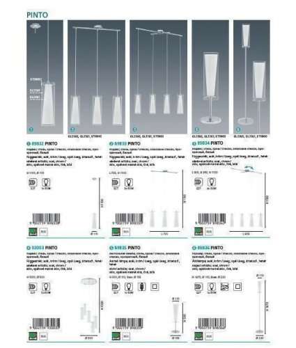 Світильник підвісний Eglo 89832 Pinto (33977) 