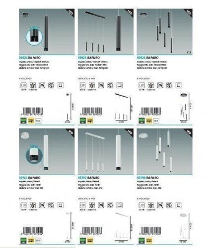 Светильник подвесной Eglo 93924 Raparo