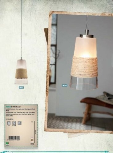 Підвісний світильник Eglo 49151 Burnham (26119)