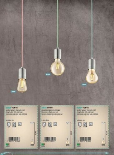 Подвесной светильник Eglo 32525 Yorth (14412)