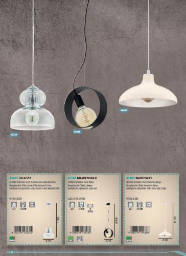 Підвісний світильник Eglo 49485 BARROWBY (26138)