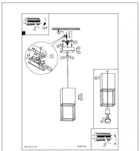 Підвісний світильник Eglo 97733 MONTEBALDO (14760)