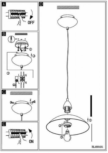 Светильник подвесной Eglo 88491 Lord 3 (32471)