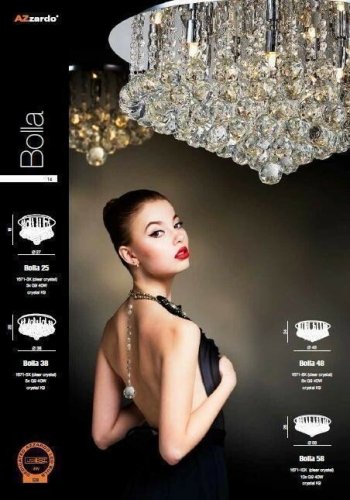 Люстра Azzardo AZ1288 Bolla 58 (1671-10X-CL) (15575)