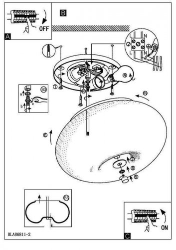 Потолочный светильник Eglo 86811 Optica (30065)