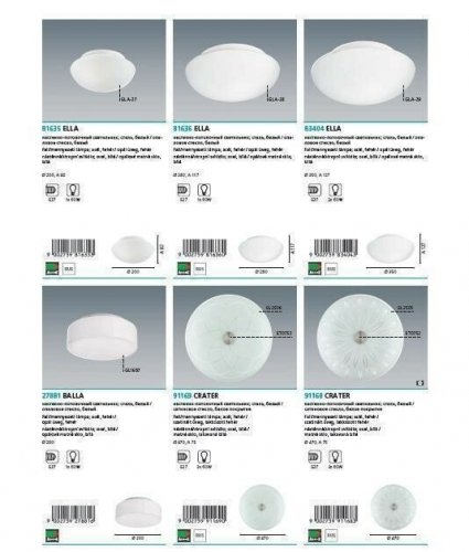 Светильник потолочный Eglo 91168 Crater (42323)