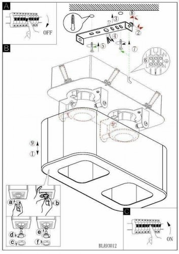 Потолочный  светильник  Eglo  93012  Toreno  (64108)