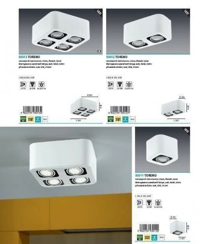 Потолочный  светильник  Eglo  93012  Toreno  (64108)