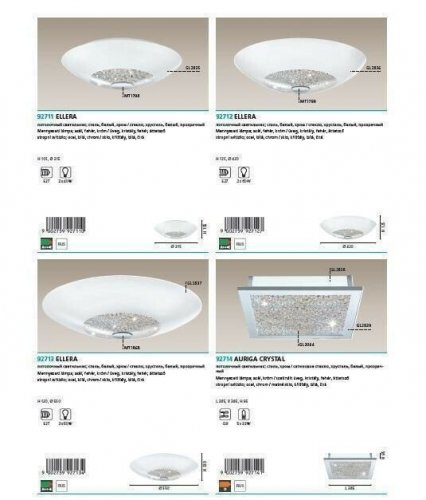 Стельовий світильник Eglo 92713 Ellera (44467)