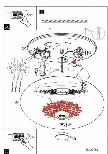 Потолочный  светильник  Eglo  92712  Ellera  (44466)