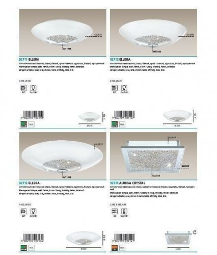 Потолочный  светильник  Eglo  92712  Ellera  (44466)