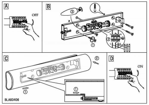 Стельовий світильник Eglo 83406 Zola (36194)