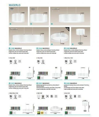 Стельовий світильник Eglo 31621 Maserlo (75106)