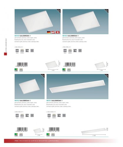 Стельовий світильник Eglo 96154 Salobrena 1 (89490)