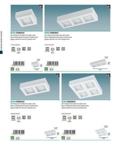 Потолочный светильник Eglo 96792 Ferreros (96108)