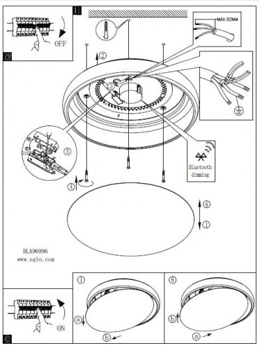 Стельовий світильник Eglo 98045 RIODEVA-C (26206)