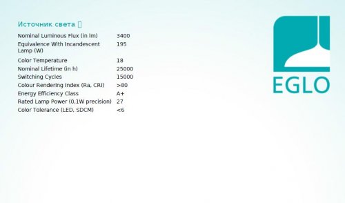 Стельовий світильник Eglo 98045 RIODEVA-C (26206)