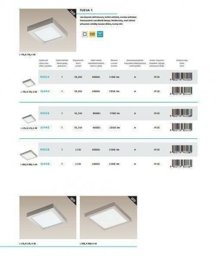 Потолочный светильник Eglo 32446 Fueva 1 (89436)