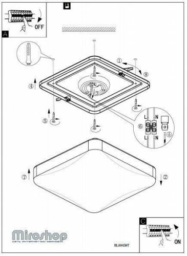 Потолочный светильник Eglo 94597 LED Giron (83016)