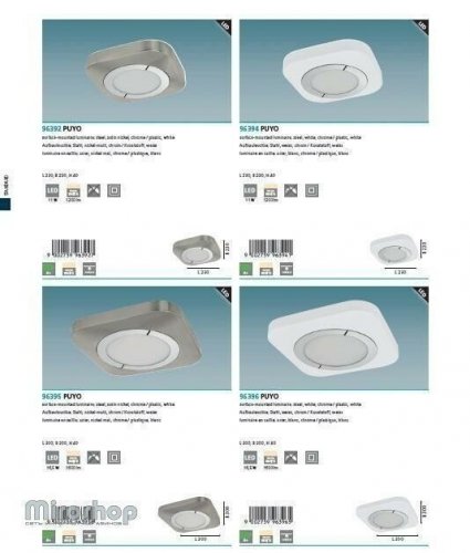 Потолочный светильник Eglo 96395 Puyo (96080)