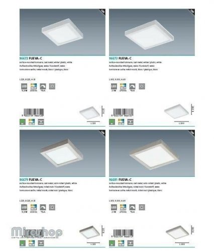 Стельовий світильник Eglo 96672 Fueva-C (96025) 