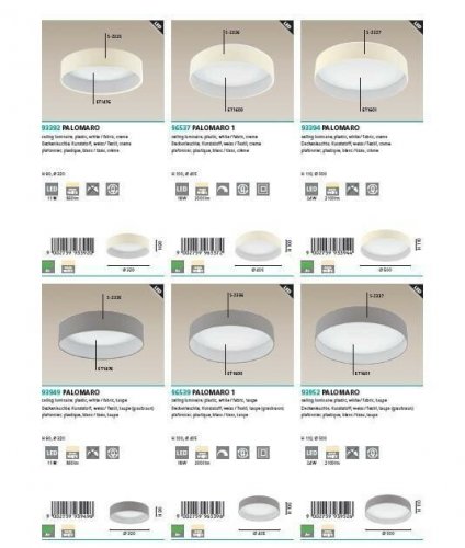 Стельовий світильник Eglo 96539 Palomaro (95832)