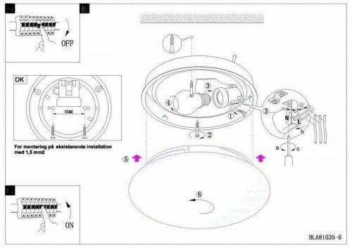 Светильник потолочный Eglo 81635 Ella (36551)