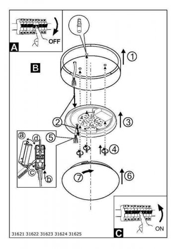 Стельовий світильник Eglo 31622 Maserlo (75107)