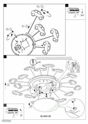 Люстра Eglo 92146 Viki 1 (44305)