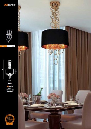 Люстра Azzardo AZ2678 Kate (black)