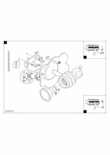 Бра Eglo 93139 Taya 1 (64176)