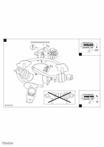 Люстра Eglo 93142 Taya 1 (64181) 