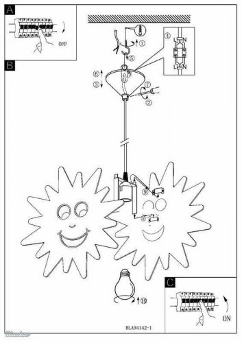 Люстра  Eglo  94142  Junior  3  (82728)
