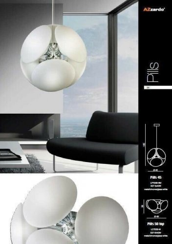 Люстра Azzardo AZ0344 Pills 45 (LP7008-6M-CH-WH) (16006) 