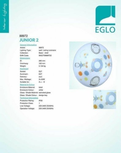 Люстра Eglo 88972 Junior 2 (31241)