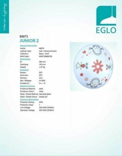 Люстра Eglo 88973 Junior 2 (31242)