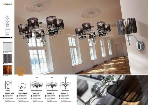 Люстра Azzardo AZ0499 Impress 5 (black) (1976-5P-BK) (15422)