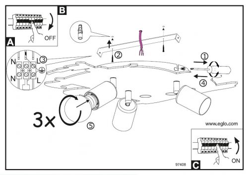 Люстра  Eglo  97408  SAN  CARLO