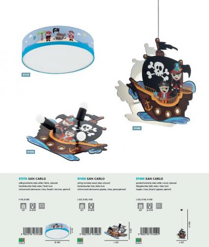 Люстра  Eglo  97408  SAN  CARLO