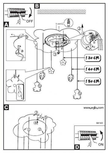 Люстра Eglo 96947 Louie (95748)