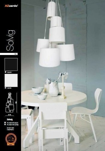 Люстра Azzardo AZ1021 Solvig (black) (PL-14001-BK) (15928)